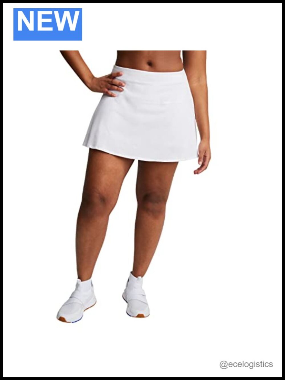 Champion Women's Flounce Skort with Built-in Shorts Moisture-Wicking Golf Tennis